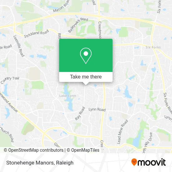 Stonehenge Manors map