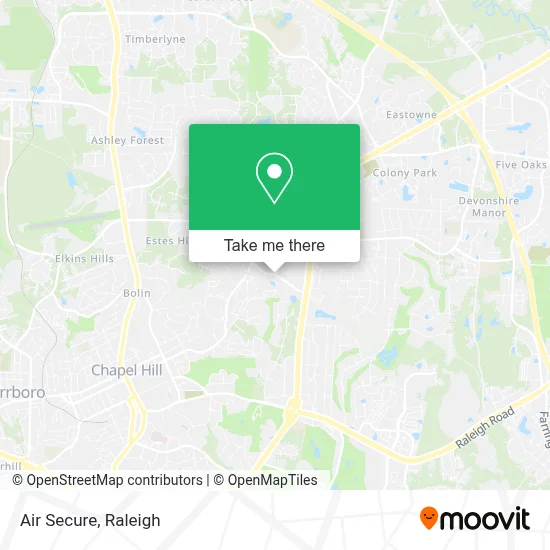 Air Secure map