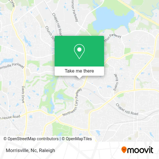 Morrisville, Nc map