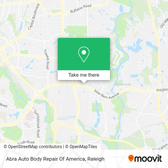 Abra Auto Body Repair Of America map