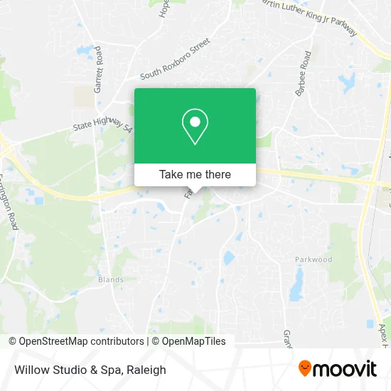 Willow Studio & Spa map