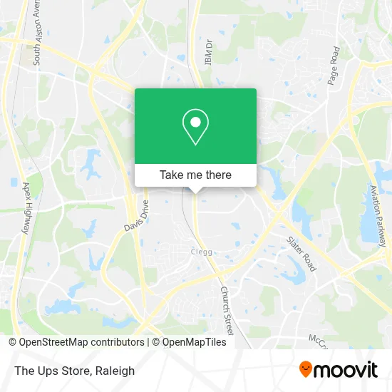 The Ups Store map