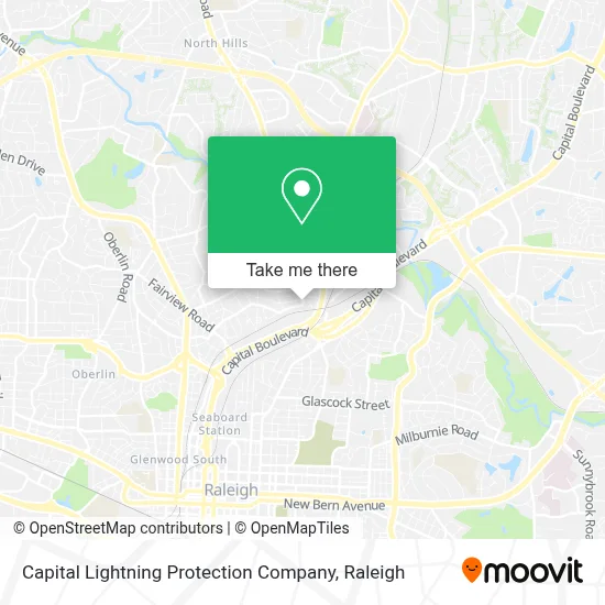 Capital Lightning Protection Company map