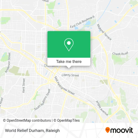 World Relief Durham map