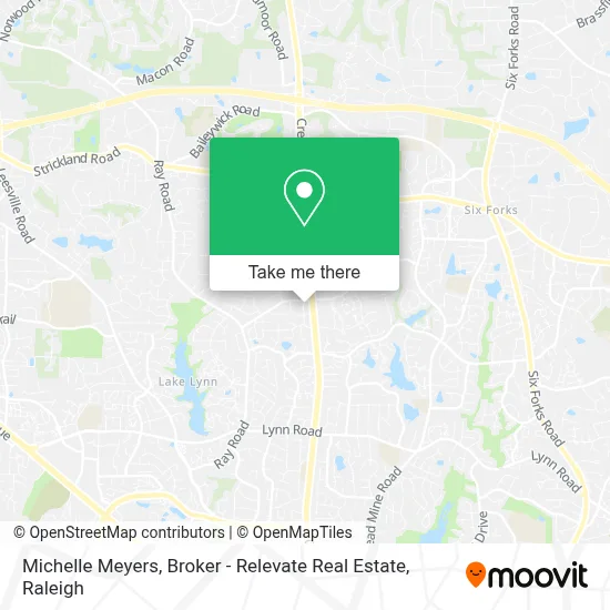 Michelle Meyers, Broker - Relevate Real Estate map