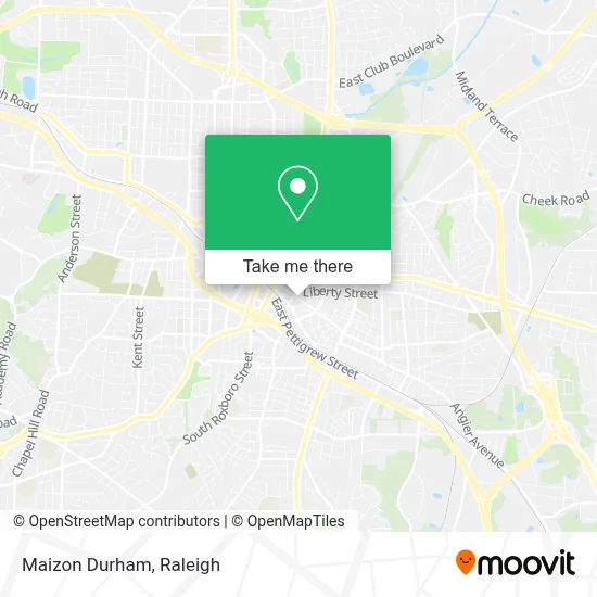 Maizon Durham map