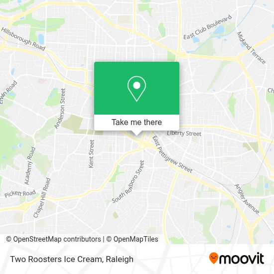 Two Roosters Ice Cream map