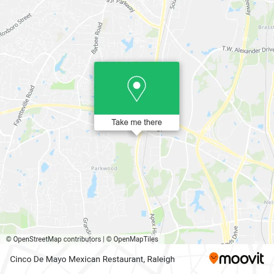 Cinco De Mayo Mexican Restaurant map