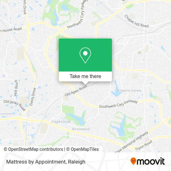 Mattress by Appointment map