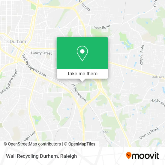 Wall Recycling Durham map