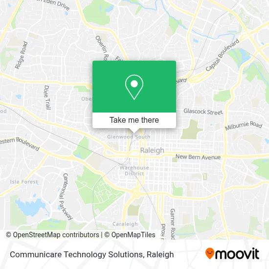Communicare Technology Solutions map