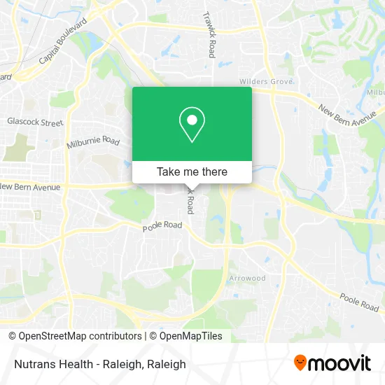 Nutrans Health - Raleigh map