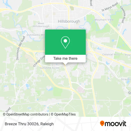 Breeze Thru 30026 map