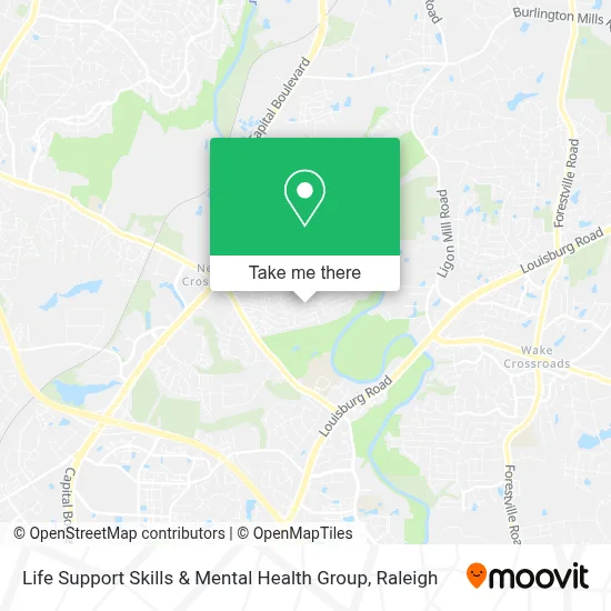 Life Support Skills & Mental Health Group map