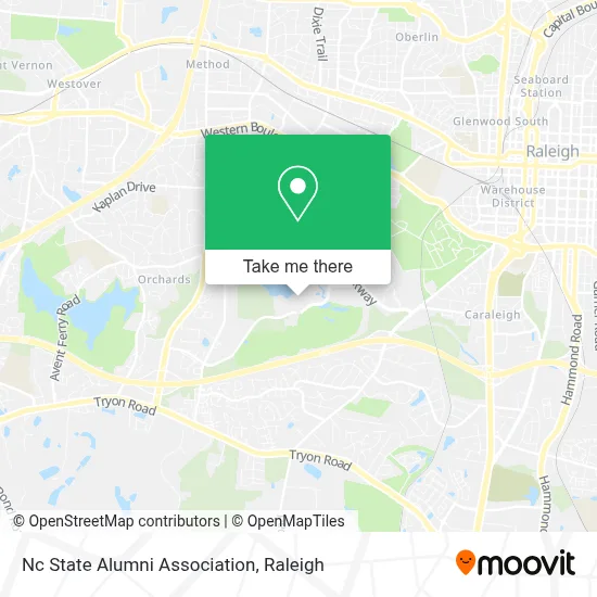 Nc State Alumni Association map