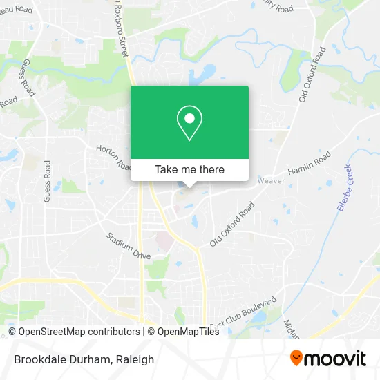 Brookdale Durham map