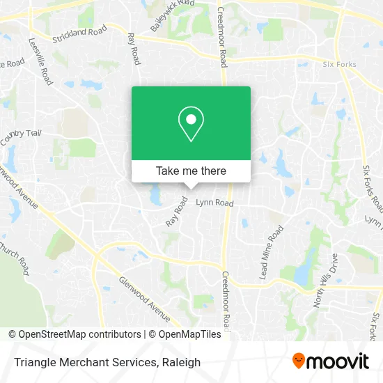Triangle Merchant Services map
