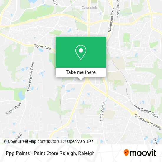 Ppg Paints - Paint Store Raleigh map