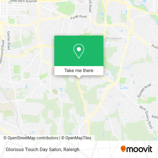 Glorious Touch Day Salon map