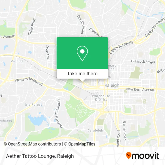 Aether Tattoo Lounge map