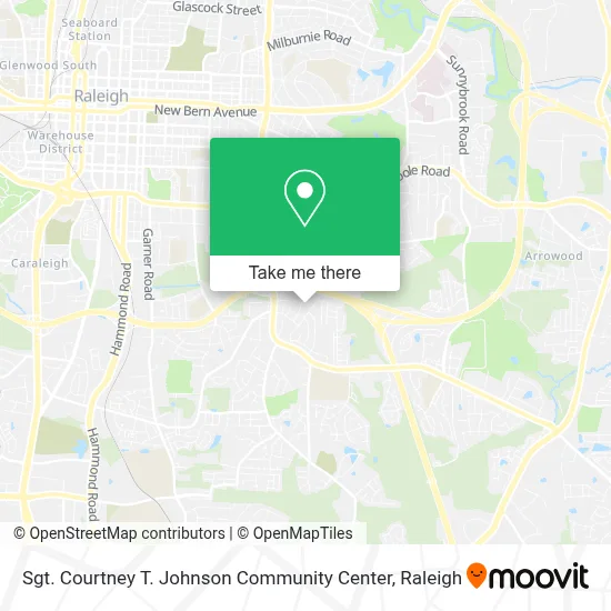 Sgt. Courtney T. Johnson Community Center map
