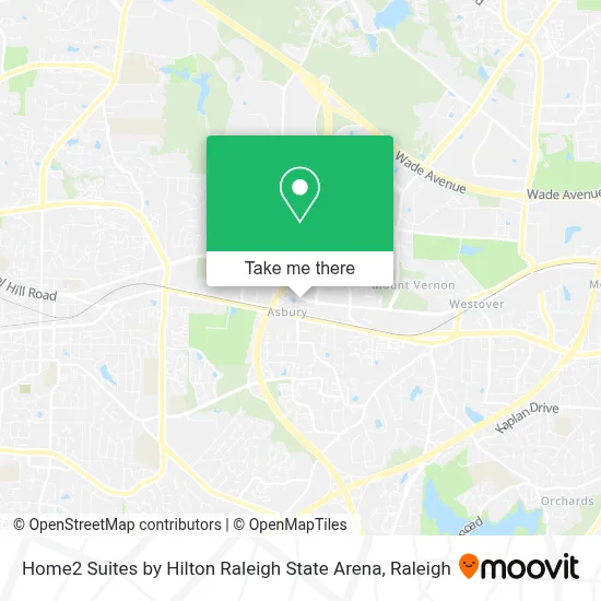 Home2 Suites by Hilton Raleigh State Arena map