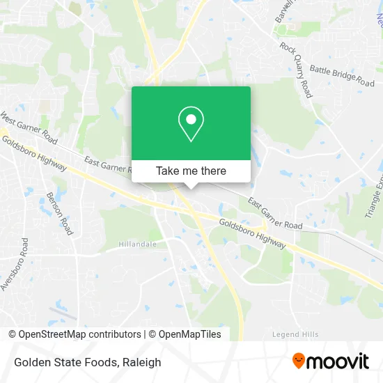 Golden State Foods map