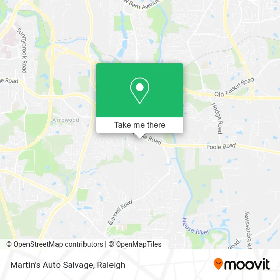 Martin's Auto Salvage map