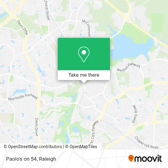 Paolo's on 54 map