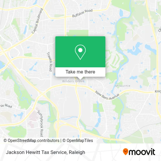 Jackson Hewitt Tax Service map