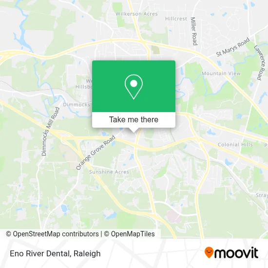 Eno River Dental map