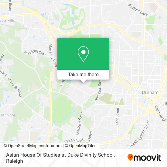 Asian House Of Studies at Duke Divinity School map