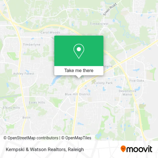 Kempski & Watson Realtors map