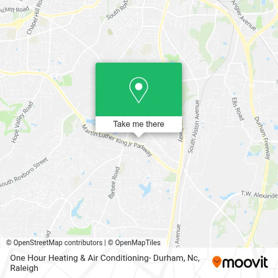 One Hour Heating & Air Conditioning- Durham, Nc map
