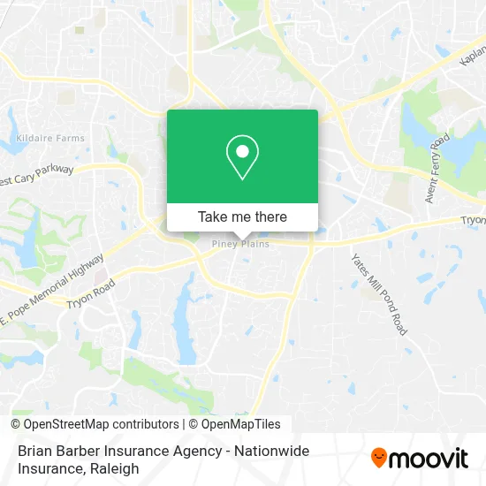 Brian Barber Insurance Agency - Nationwide Insurance map