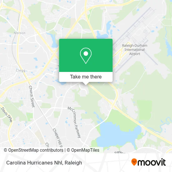 Carolina Hurricanes Nhl map