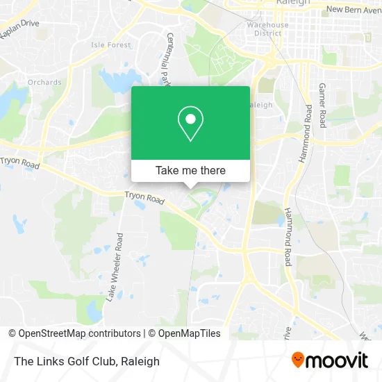 The Links Golf Club map