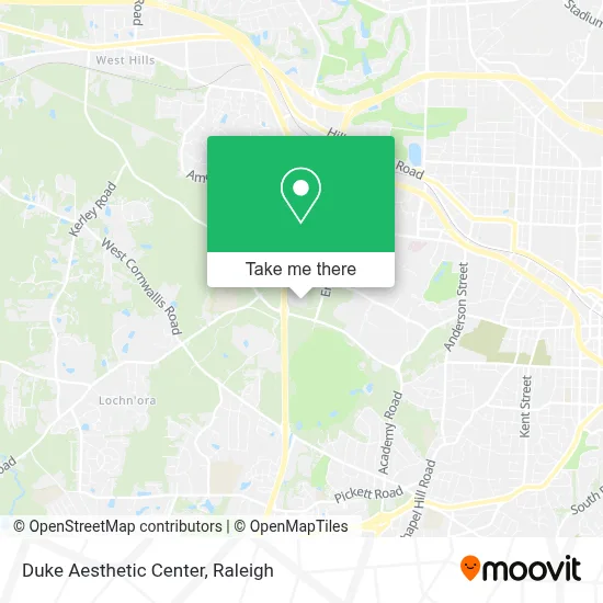 Duke Aesthetic Center map