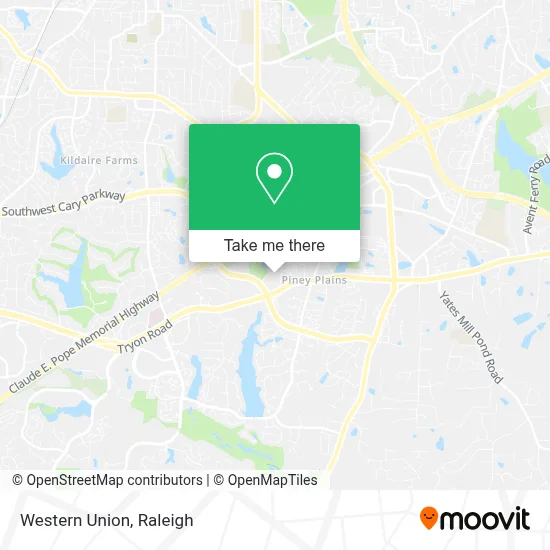 Western Union map