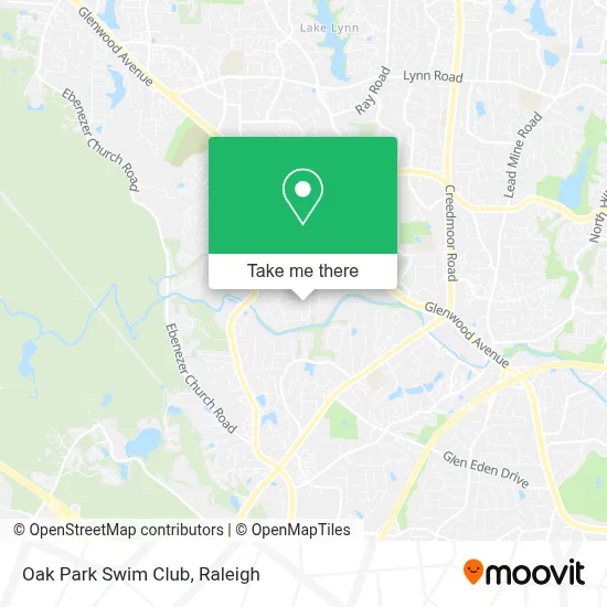Oak Park Swim Club map