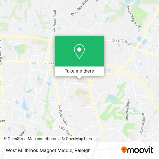 West Millbrook Magnet Middle map