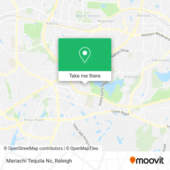 Mariachi Tequila Nc map