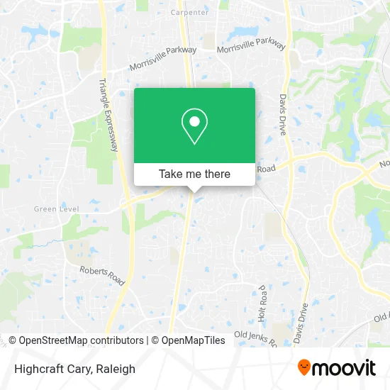 Highcraft Cary map