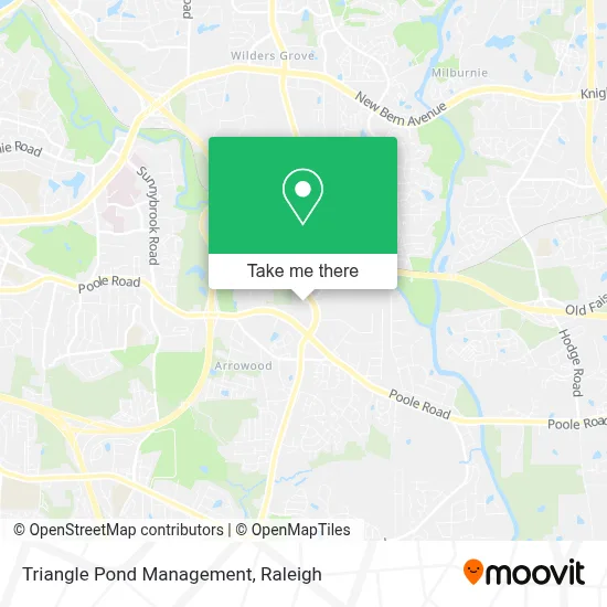 Triangle Pond Management map