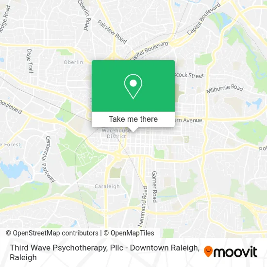 Third Wave Psychotherapy, Pllc - Downtown Raleigh map