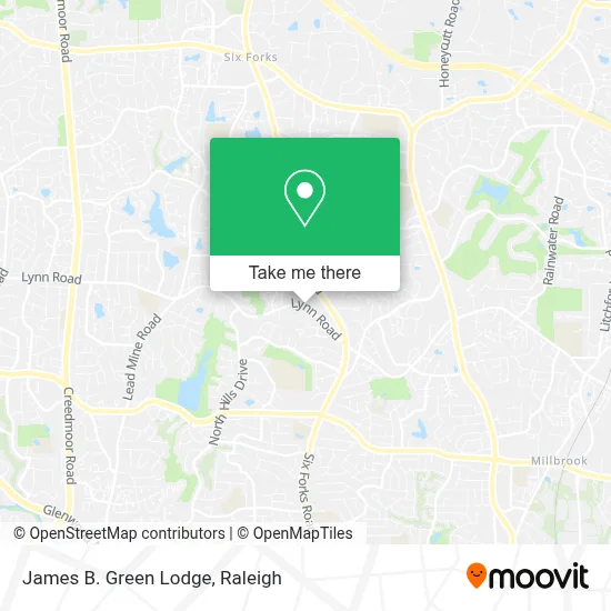 James B. Green Lodge map