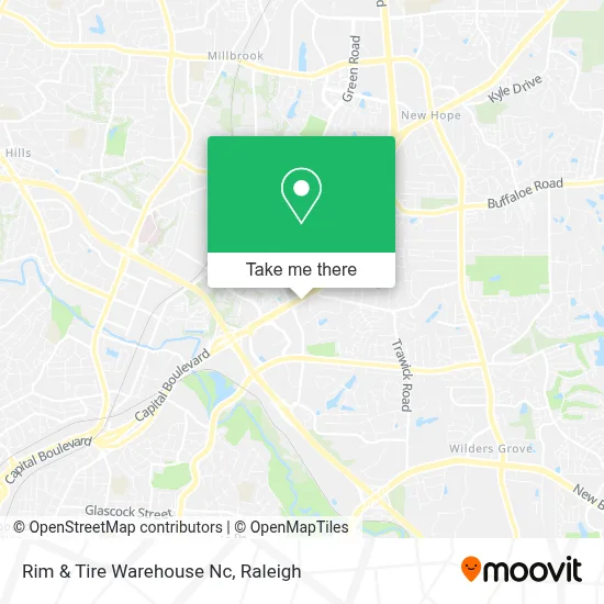 Rim & Tire Warehouse Nc map