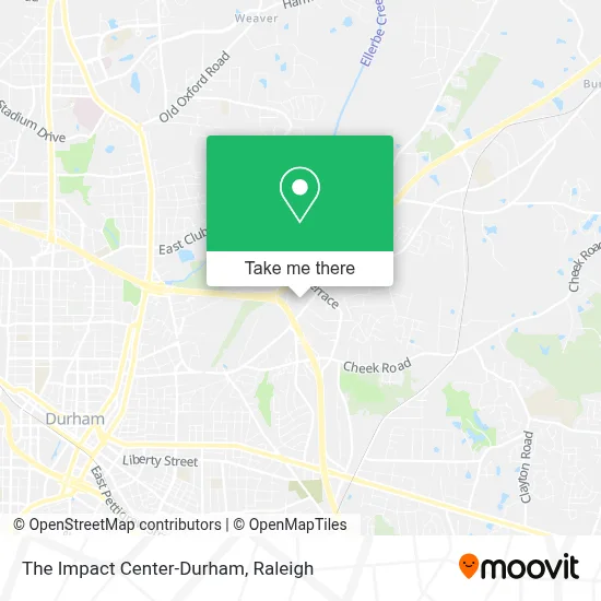 The Impact Center-Durham map