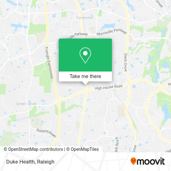 Duke Health map