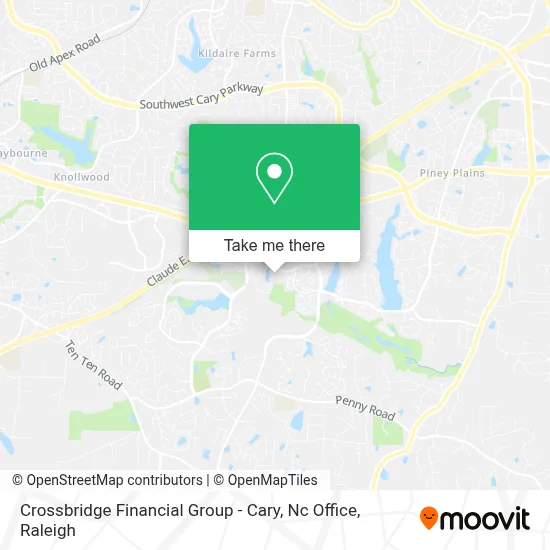 Crossbridge Financial Group - Cary, Nc Office map
